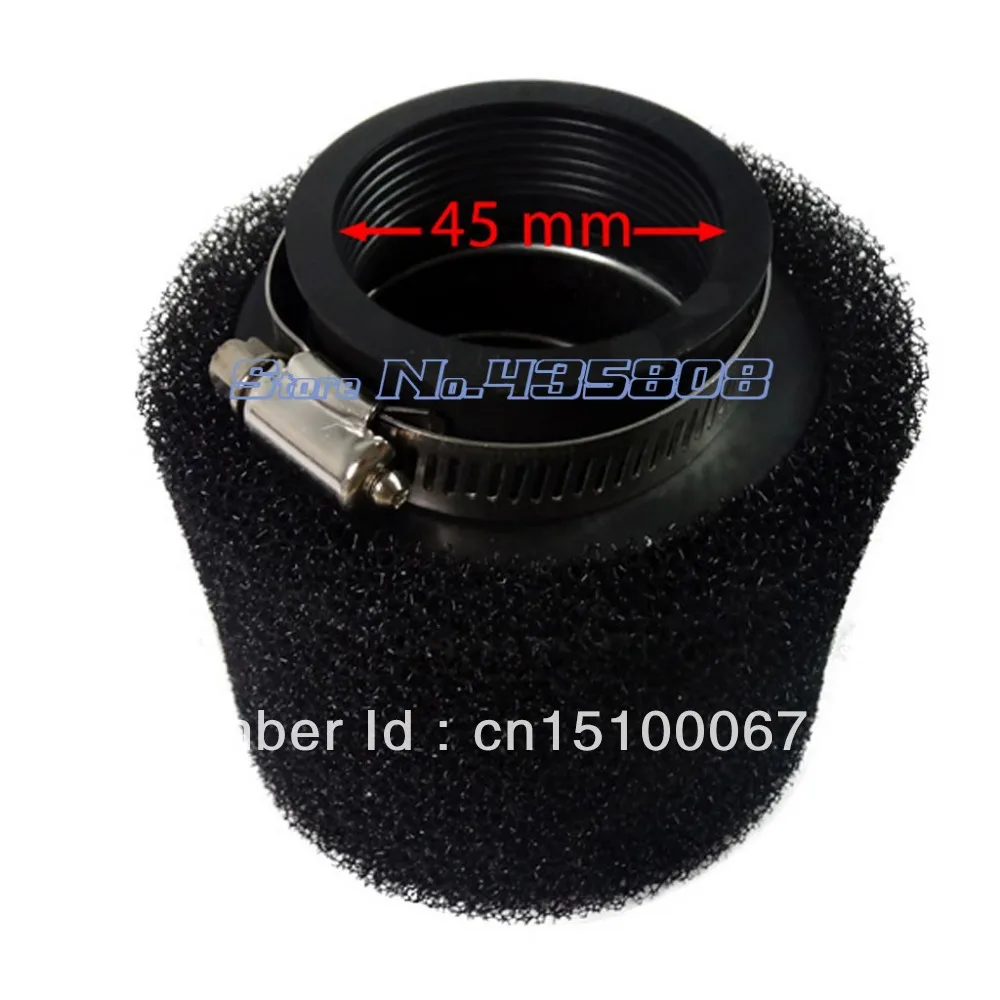 Black FOAM 45MM AIR FILTER For KLX CRF Pit Bike ATV Bike Motor XCDRin