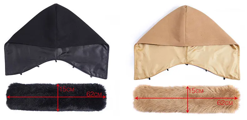 Mode black D'hiver Automne Long Et Arrivée Manteau Mince Nouvelle Slim Camel Tempérament Col Femmes De Fourrure Laine FrFaq