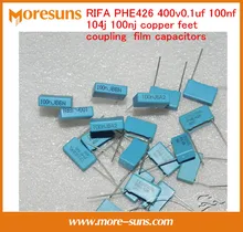 Free Ship 10pcs/lot RIFA PHE426 400v0.1uf 100nf 104j 100nj copper feet coupling film capacitors