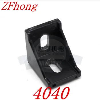 

10pcs 4040 Black Corner Angle L Brackets Connector Fasten Fitting Long Hole for Aluminum Profile 4040 40x40