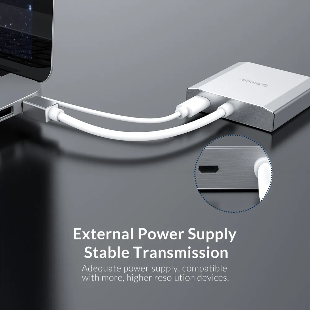 ORICO Mini DisplayPort к двойному HDMI DP VGA адаптеру 4K HD 1 2 версия адаптера кабеля 15 см для