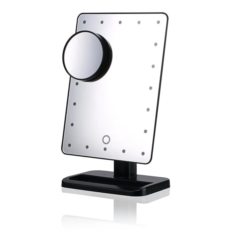 KCASA KC 554 Bathroom Lighted Makeup Mirror Touch Sensor 20 LED Light