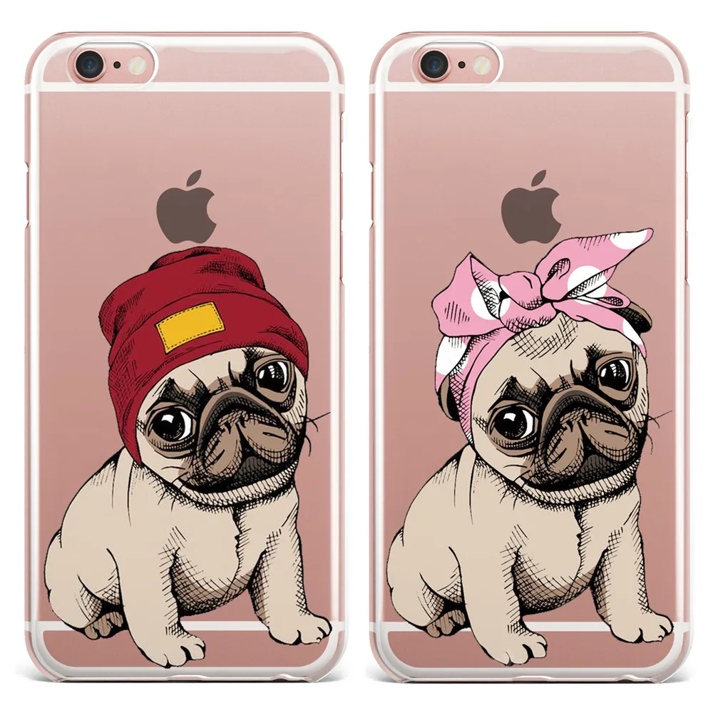 Милые дизайнерские мягкие чехлы из ТПУ для Apple iPhone X 5 5S SE 6 6S 7 8 Plus Прозрачная