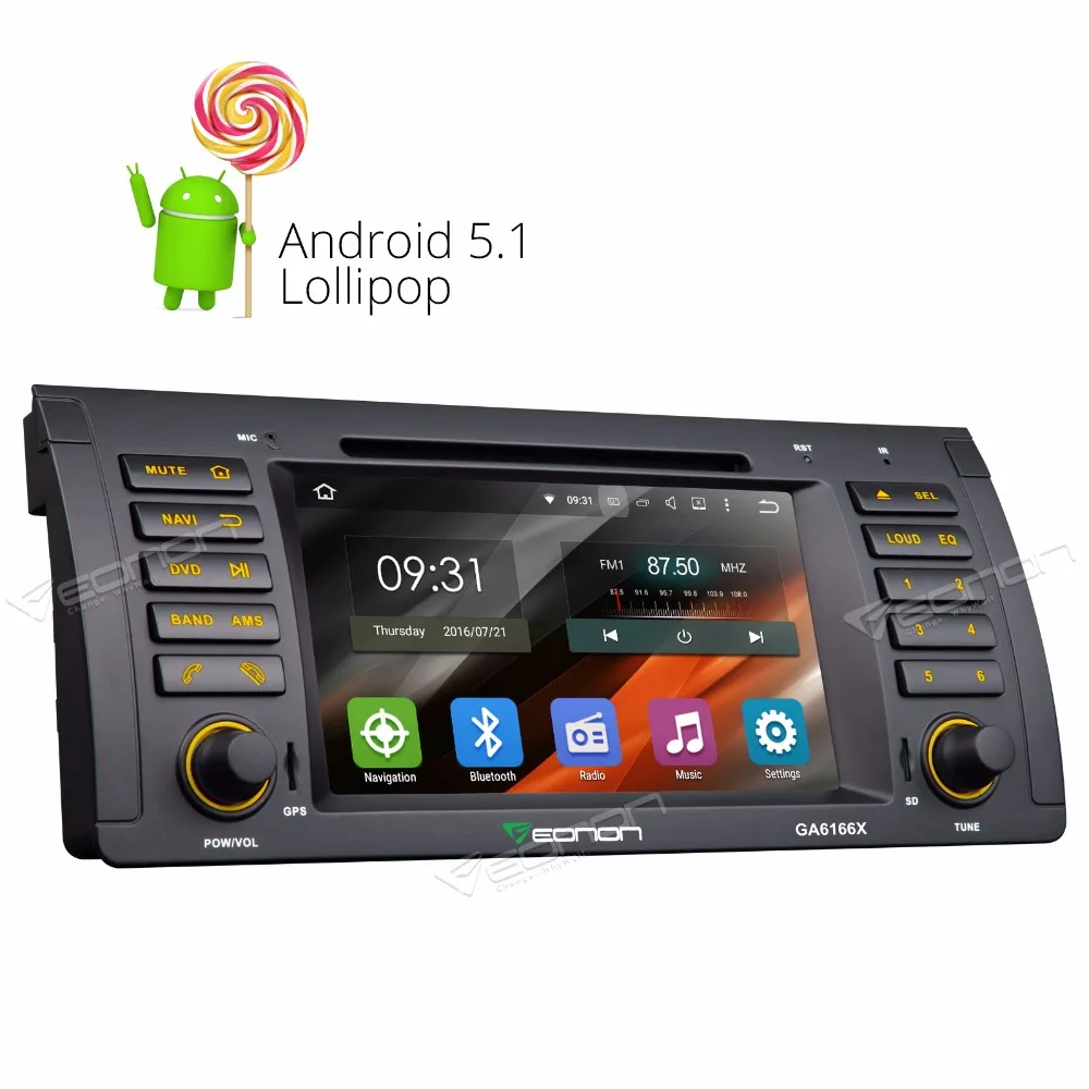 

7" Quad Core Android 5.1.1 OS Special Car DVD player radio for BMW 3 Series E46 1998-2005 with Screen Mirroring DAB+ Support