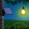 Ousam LED Solar Light Chandelier Hanging Solar Lamp 3 Meters Cord Traditional Edison Bulb Hanging Solar Garden Light ► Photo 1/6