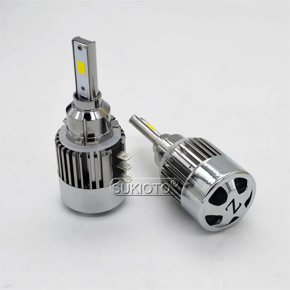 SUKIOTO 2PCS LED H15 120W 12000LM LED CANBUS 6000K Car Headlight Lights DRL Daytime Running Light for Kuga Golf 7 Touarge CX5 (2)
