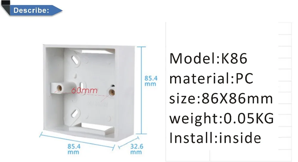 Бесплатная Доставка 10 шт. 86X86 мм настенное крепление распределительная коробка, розетки распределительная коробка, флеш ящик, пластиковые