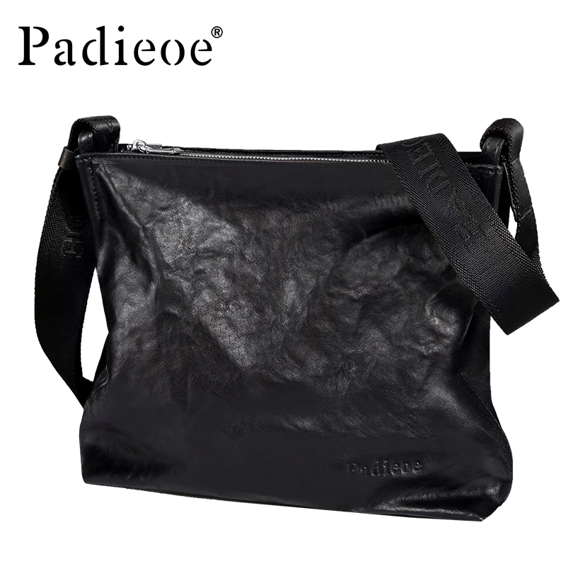 

Padieoe crossbody bags for men leather shoulder bags satchel bag sling bag purses fashion vintage