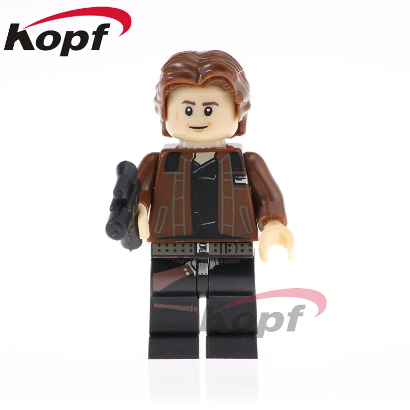 Одиночная строительные блоки космические войны Rey A wing pilot Hoth Rebel Max Rebo Han Solo Anakin Storm фигуры Детские игрушки PG8145