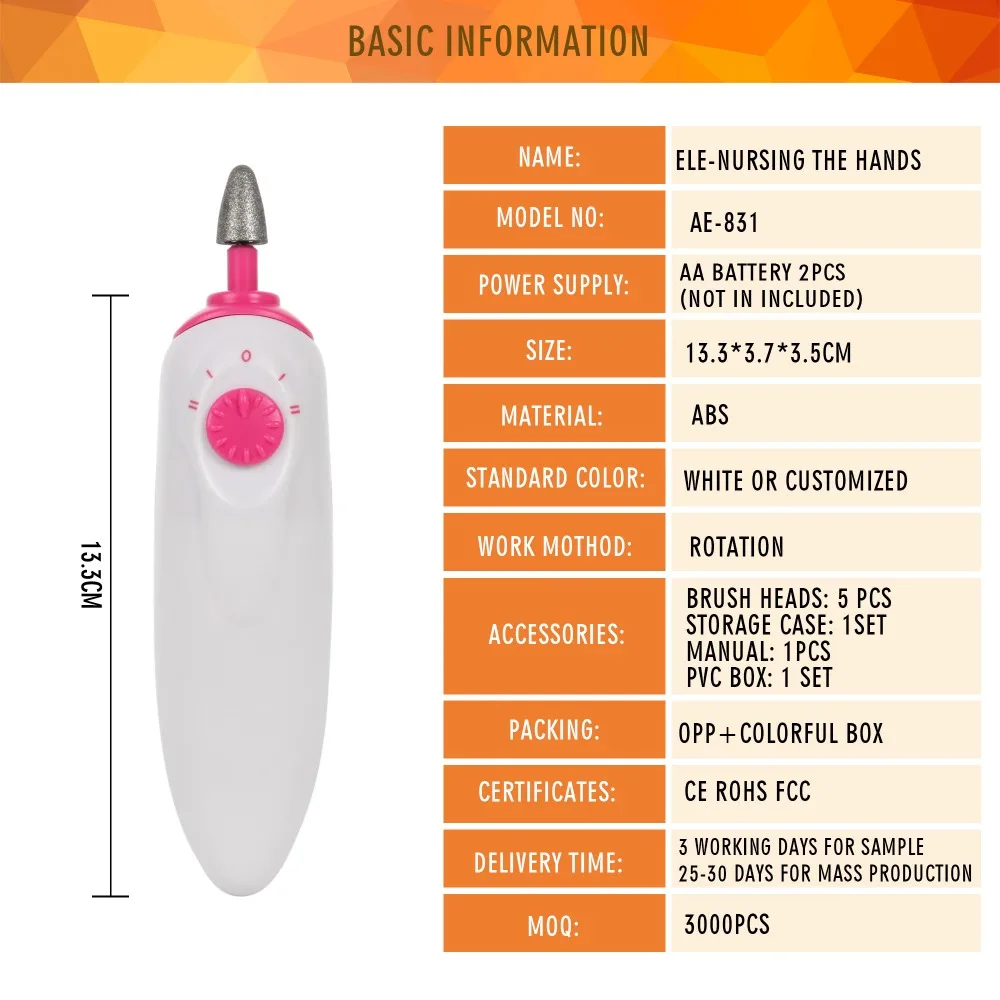 Электрическая дрель для ногтей, профессиональная портативная Мини-машинка для маникюра, педикюра, Гель-лак для ногтей, буферная пилка, инструменты для дизайна ногтей, наборы