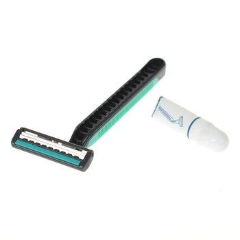 

High Sales Hotel Popular One-time Toiletries Room Sets Hotel Shaver Fashionable 1 pc Razor Shaving Cream
