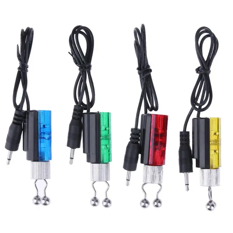

4pcs/set Fishing Swinger Bite Alarms Indicator Set Electronic LED Illuminated Carp Indicators Carp Fishing Tackle Tool