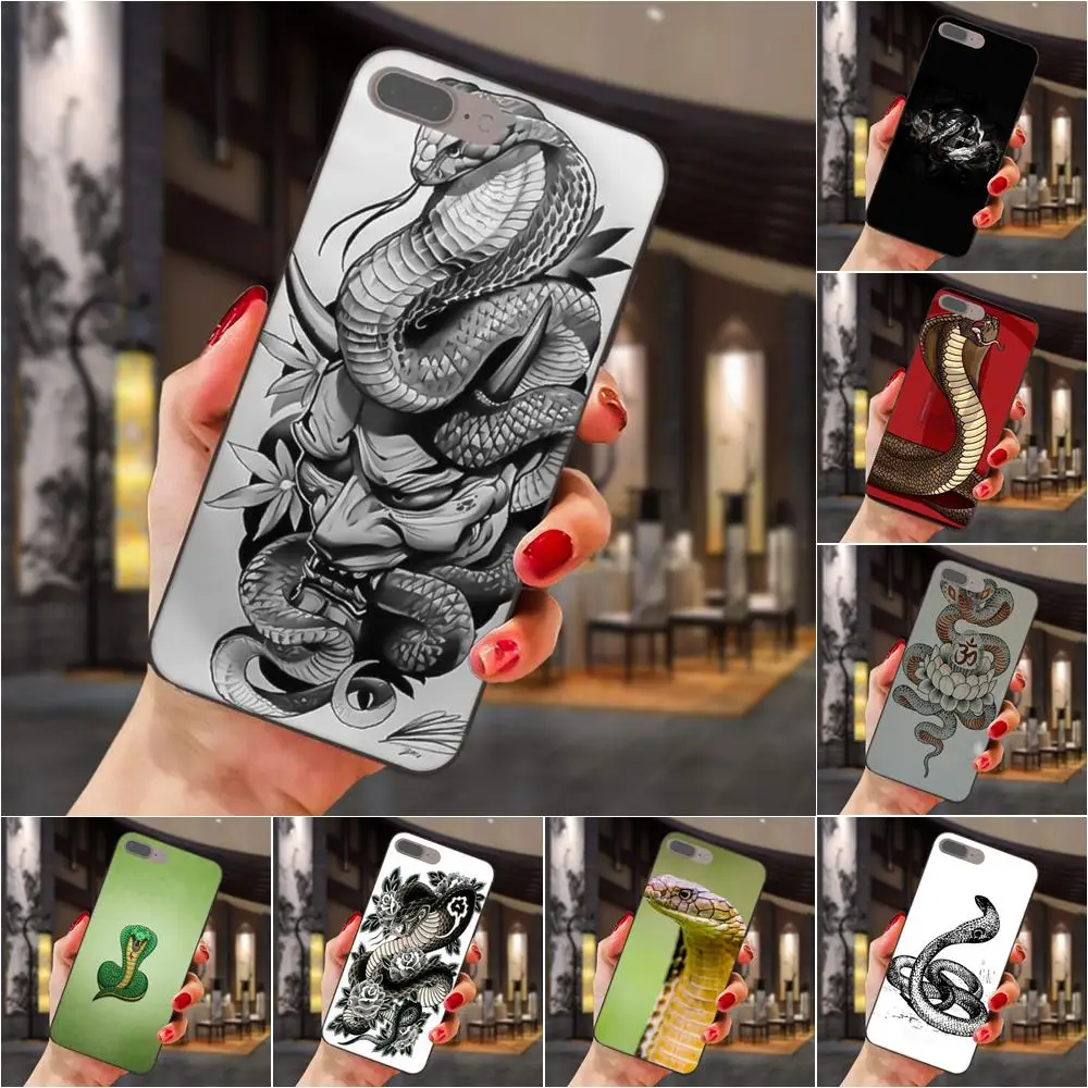 

Soft New Fashion For Huawei Honor 5A 6A 6C 7A 7C 7X 8A 8C 8X 9 10 P8 P9 P10 P20 P30 Mini Lite Plus Cool Tattoos King Cobra Snake