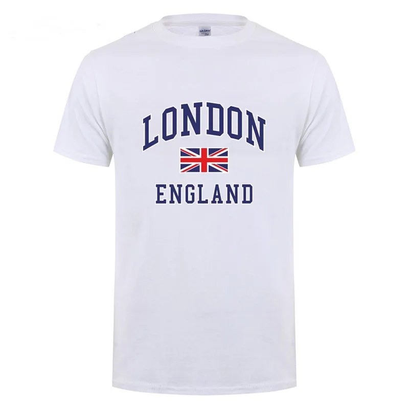 Футболка с надписью I Love London хлопковая футболка коротким рукавом и круглым