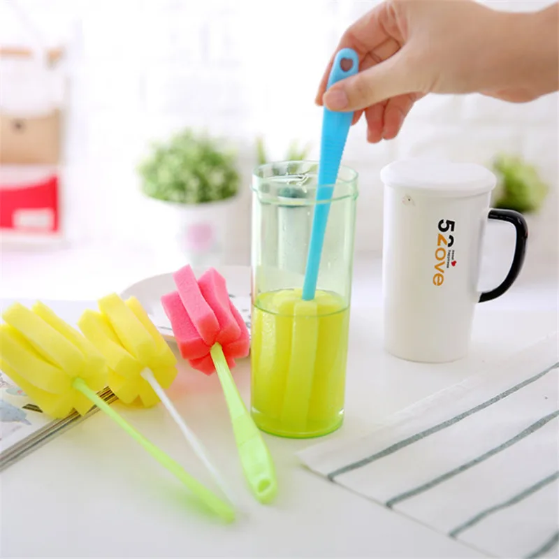 Buy 2Pcs Cup Brushes Kitchen Cleaning Tool Sponge