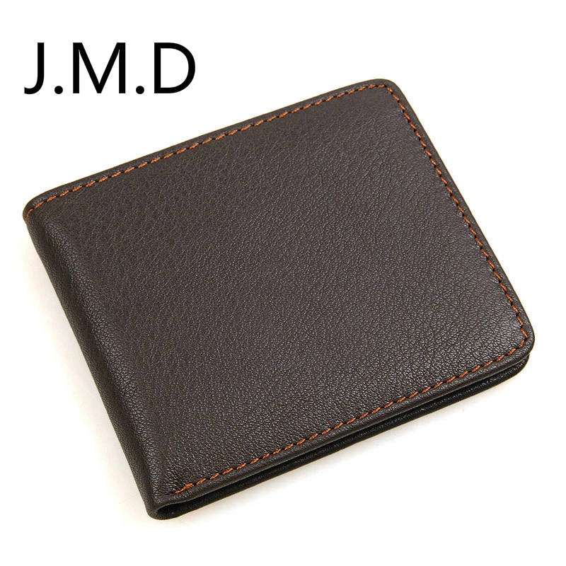 

J.M.D New Men's Wallet Genuine Leather Short Wallet SIM/SD Card Wallet