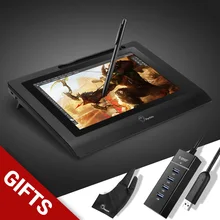 Cheapest Parblo Coast10 10.1″ Graphic Drawing Digital Tablet Monitor 2048 Level with Battery-free Pen+ Glove+ 4 ports USB3.0 Hub