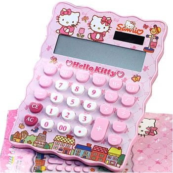 

Cute calculator pink fashion cute big screen cartoon solar calculator
