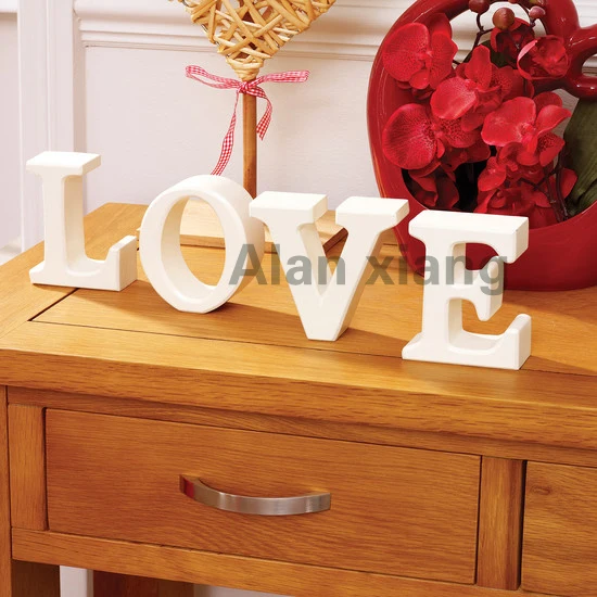 

Free Shipping Home Decoration Wood Wooden Letter Alphabet Word Free Standing Wedding Part Birthday
