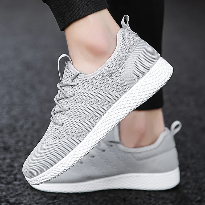 

QEJEVI Men Sneakers Black Wedge Sneakers Sports Skateboard Shoes Outdoor Low Top High Quality Footwear Mens Shoes Free Shipping
