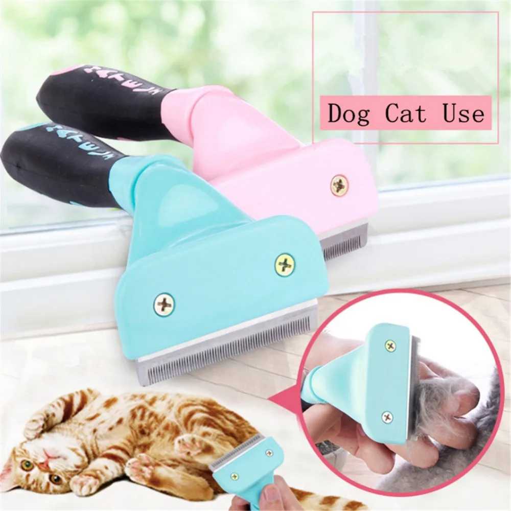 

Pet Dog Deshedding Removal Hair Brushes Comb For Cat Grooming Brush Tool Hair Clipper Stainless Dog Cat Combs Supplies
