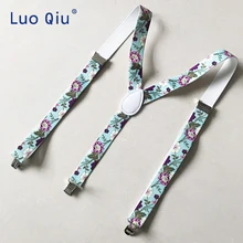 Новое поступление, модная Мужская серьга унисекс на подтяжках с буквенным узором, на подтяжках, 2,5 см