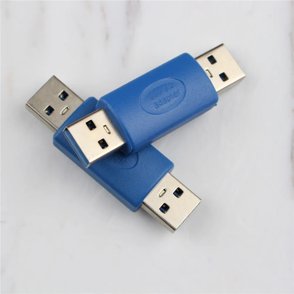 

USB 3.0 A MALE TO A MALE M-M Coupler ADAPTER CONNECTOR Blue