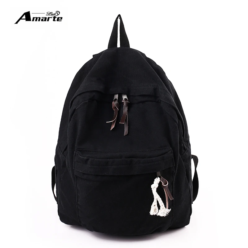 

Amarte Women Canvas Backpack Men Backpacks For Teenage Girls School Bags Leisure Rucksacks Travel Back Pack Bolsas Mochila