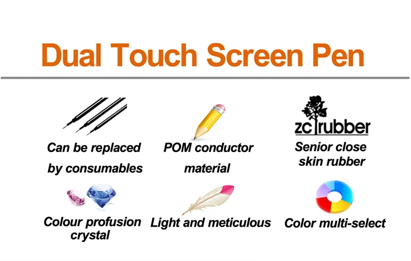 stylus pen ball pen 2 in 1 multifunction pen for mobiles and PDAs diamond style-05a
