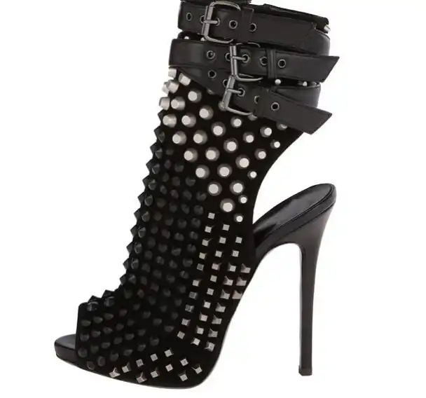 white studded platform sandals