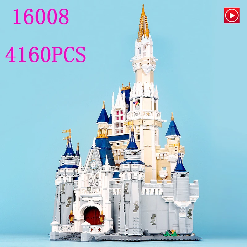 

Legoed In stock movie 16008 The 71040 Cinderella Princess Castle City Set Model Building Block Brick Educational Kid Toys Gifts