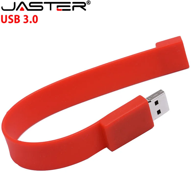 JASTER USB 3,0 10 видов цветов браслет на запястье ручка-накопитель 4 ГБ 8 ГБ 16 ГБ 32 ГБ usb флэш-накопитель 64 Гб Модель браслета U диск