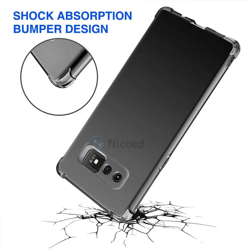 Nicotd Shockproof Case for Samsung Galaxy Note 9 8 S8 S9 Plus Soft Silicone Phone Cases for Samsung Note9 8 S8+ S9+ Back Cover (3)