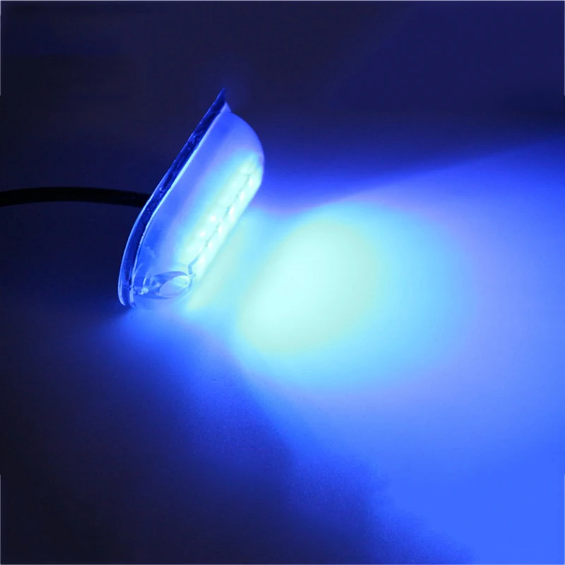 

10Pcs 6LED Underwater Landscape Light 12V Marine Boat Night Water Fishing Light Boat Accessories