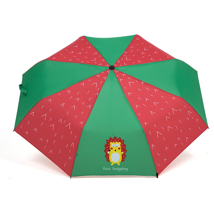 Зонтик с принтом «Человек-паук», «Оптимус», «Покемон» для мальчиков, детский зонтик с длинными ручками, зонтик от дождя, детский зонтик YS056 - Цвет: Коричневый