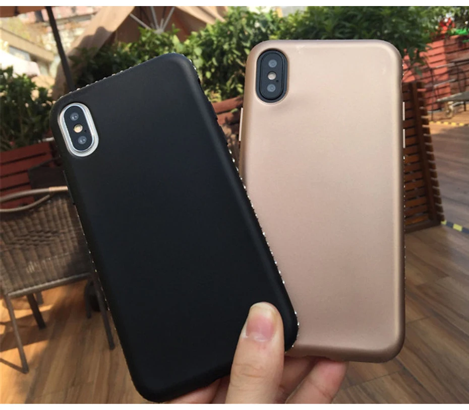 Luxury Phone Case For iPhone 7 8 6 6s Plus Bling Diamond Soft Transparent TPU Crystal Cover For iPhone 6 7 8 Plus Case (10)