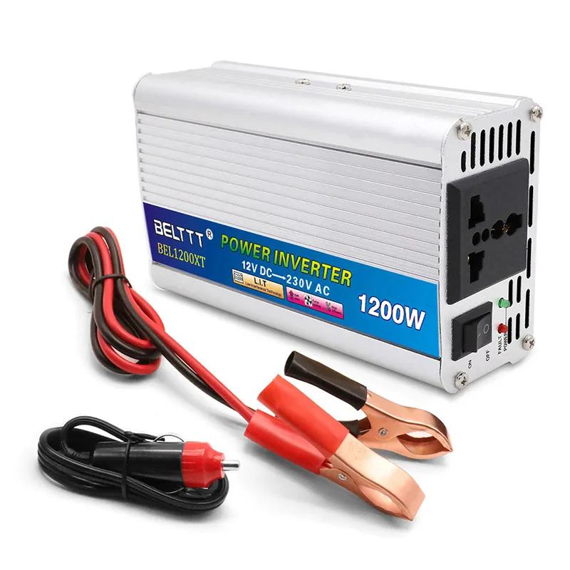 

1200W Corrected Sine Wave Inverter DC 12V/24V to AC 220V Car Inverter Electric Vehicle Power Converter