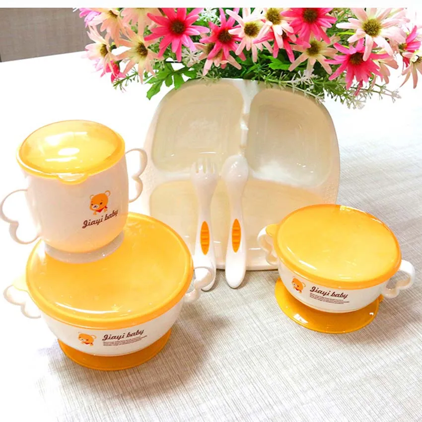 Baby Bowl Set Feeding Cup Bears Baby Bowl Suction Plate Bpa Free Baby Bowls with Spoon Lid Kids Dinnerware Set Baby Bowl Set Feeding Cup Bears Baby Bowl Suction Plate Bpa Free Baby Bowls with Spoon Lid Kids Dinnerware Set