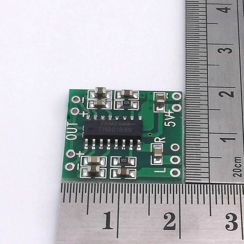 5 шт./лот цифровой усилитель постоянного тока В плата класса D 2*3 Вт USB Power PAM8403 аудио