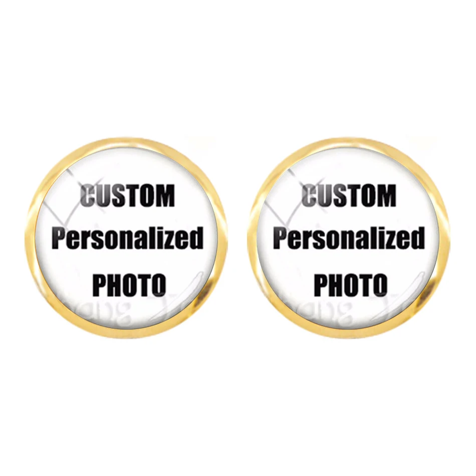 Personalized Custom Stud Earrings Photo Mum Dad Baby Children Grandpa Parents Designed Photo Gift For Family Anniversary Gift personalized custom keychain photo mum dad baby children grandpa parents custom designed photo gift for family anniversary gift