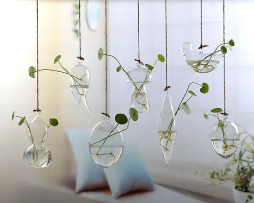 

Hot Clear Bulb Glass Hanging Vase Bottle Terrarium Container Plant Flower DIY Table Wedding Garden Decor