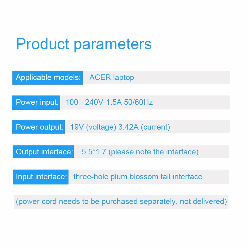 Зарядное устройство Basix 65 Вт 19 в а для ACER EMACHINES E627 E720 E725 G420 G520|Адаптеры ноутбуков| |