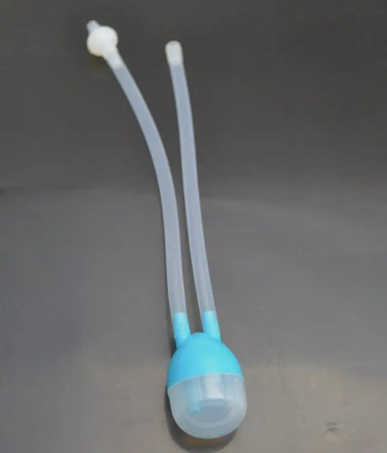 Новое поступление для младенцев, безопасная пылесос для носа, Вакуумный аспиратор для носа, защита от гриппа - Цвет: Синий