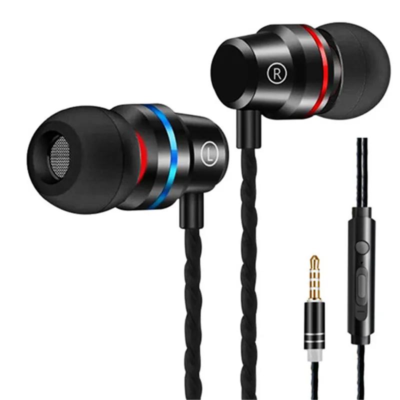 

Stereo Headphones 3.5mm In-ear Music Stereo Earbuds for Meizu MP3 MP4 IPhone for Xiaomi Huawei Sony Samsung Phone Earphones