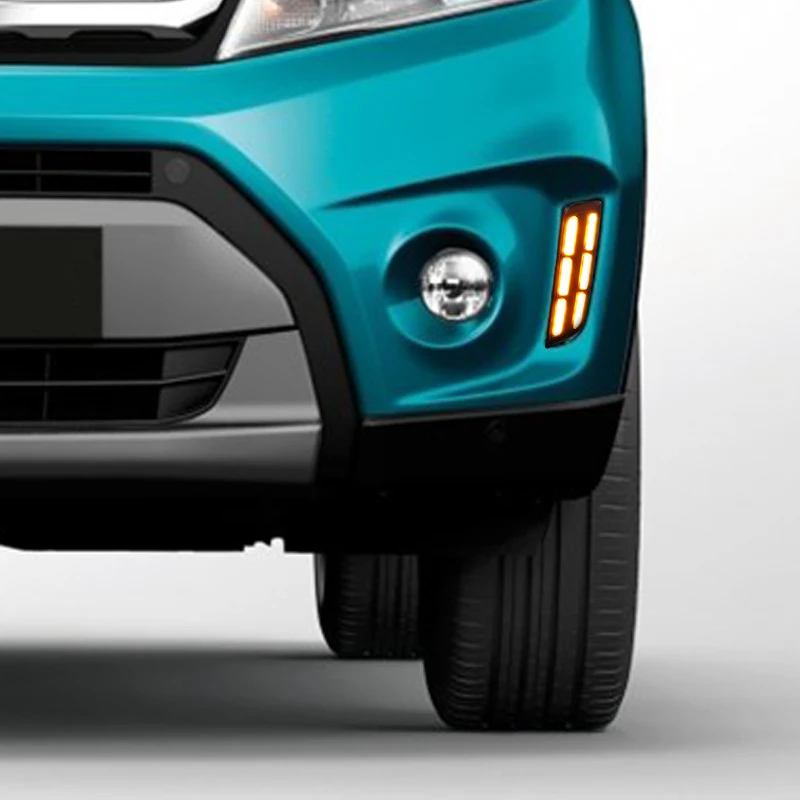Hlxg для SUZUKI Vitara BREZZA 2015 2016 2017 светодиодный DRL дневные ходовые огни авто Стайлинг