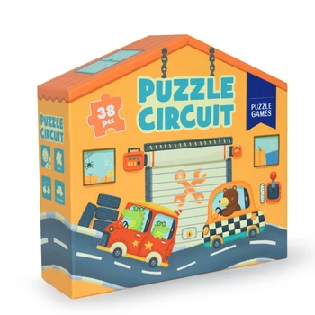 

baby game Animal town highway river boat car double sides puzzles kids educational toys Baby Preschool birthday Christmas Gift