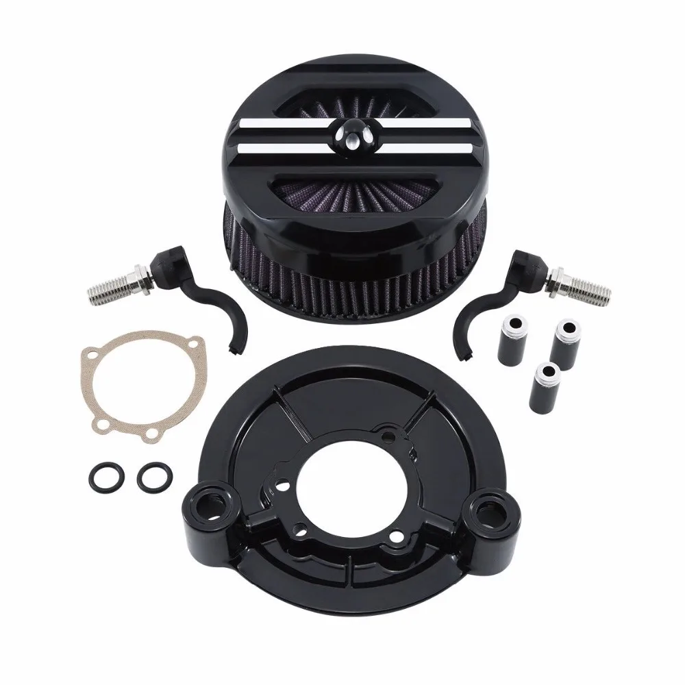 

Motorcycle Air Cleaner Intake Filter Set For Harley Sportster XL Models 1200 Custom Iron 883L SuperLow Forty Eight 2007-2019