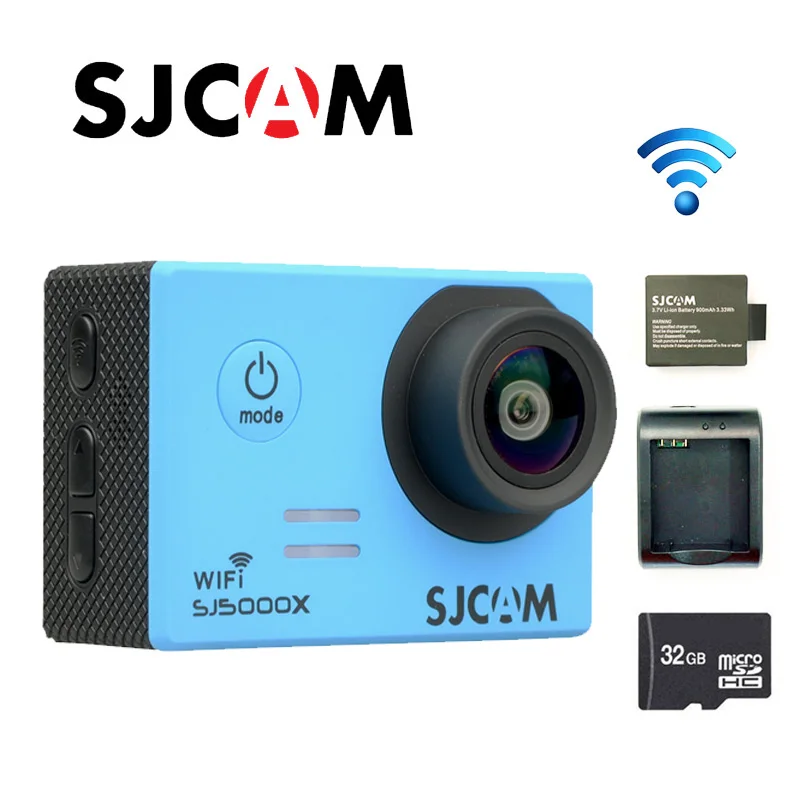 

Free shipping!!Original SJCAM SJ5000X Elite WiFi 4K 24fps Gyro Sport Action Camera +Extra 1pcs Battery+Battery Charger+32GB Card