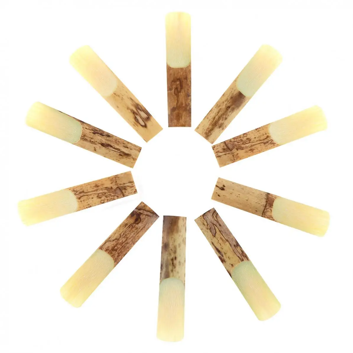 10pcs/lot Alto bE 2-1/2 Saxophone Reeds Bamboo Strength 2.5 for Saxophone Accessories Parts