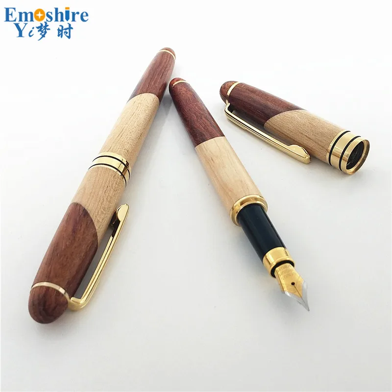 Emoshire Rosewood mahogany pen wooden stationery gift set business gifts Baozhu pen ballpoint pen wholesale (10)